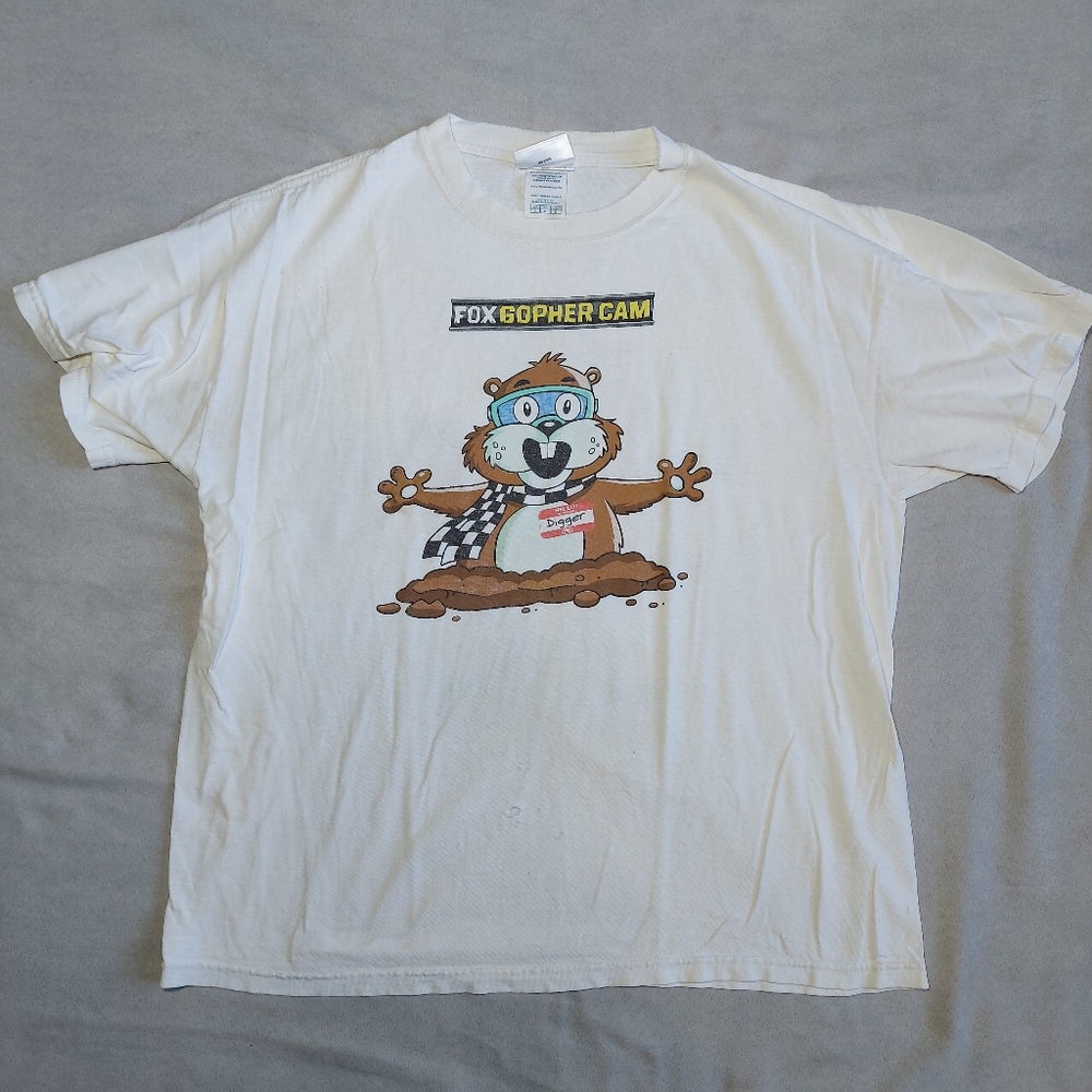Mid 2000s Fox Gopher Cam Digger NASCAR Racing T-shirt Vintage, Large